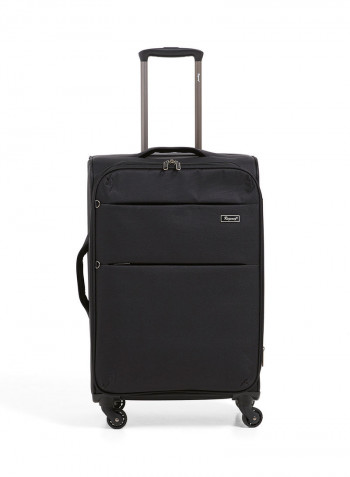 Y Class Softside 3 Piece Luggage Trolley Set Black