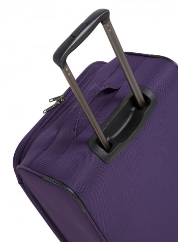 Y Class Softside 3 Piece Luggage Trolley Set Purple