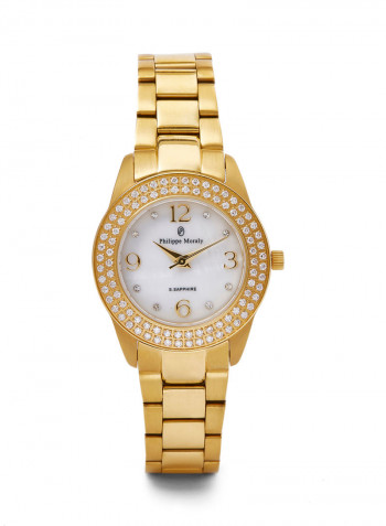 Women's Water Resistant Stainless Steel Analog Wrist Watch