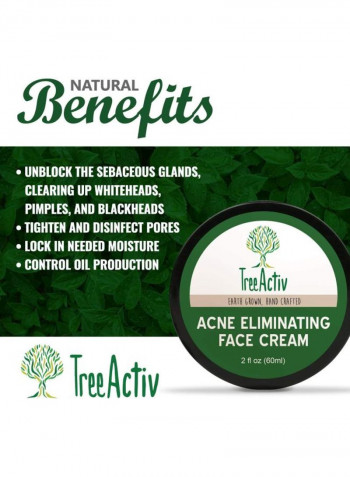 Acne Eliminating Tea Tree Face Cream 2OZ