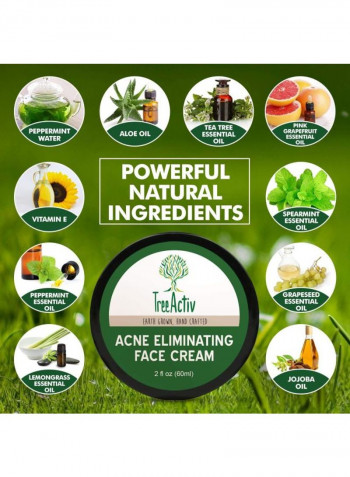 Acne Eliminating Tea Tree Face Cream 2OZ