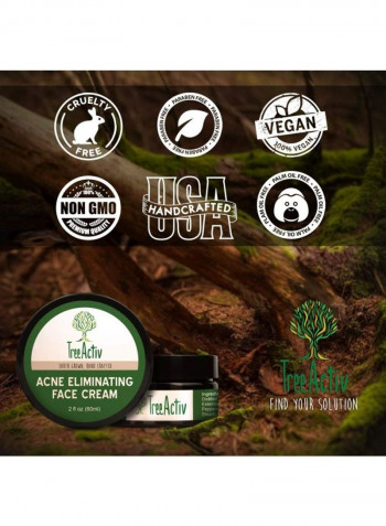 Acne Eliminating Tea Tree Face Cream 2OZ