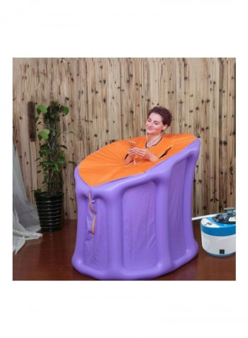 Household Adult Bathing Inflatable Bath Barrel Fumigation Barrel Multicolour 30 x 25 x 30cm