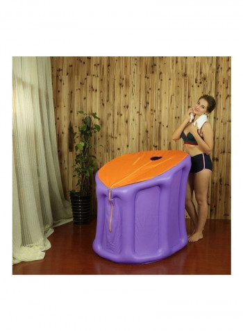 Household Adult Bathing Inflatable Bath Barrel Fumigation Barrel Multicolour 30 x 25 x 30cm