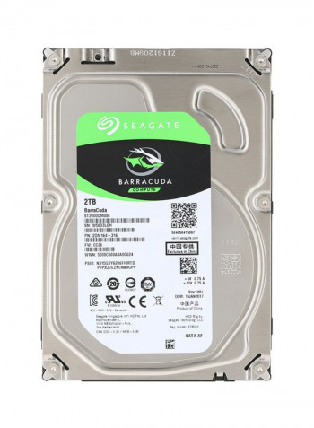 SATA Internal Hard Disk Drive 2TB Silver