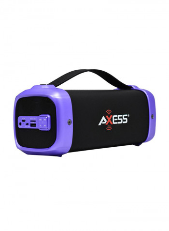 Portable Bluetooth Media Speaker Black/Purple