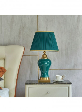 Retro European Style Table Lamp Green/Gold