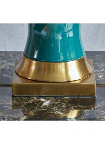 Retro European Style Table Lamp Green/Gold