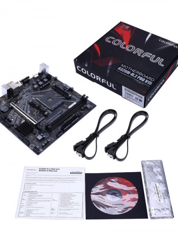 V15 Gaming Motherboard Mainboard Support AMD AM4 Socket Ryzen 3000 /2000/1000 series Processors أسود