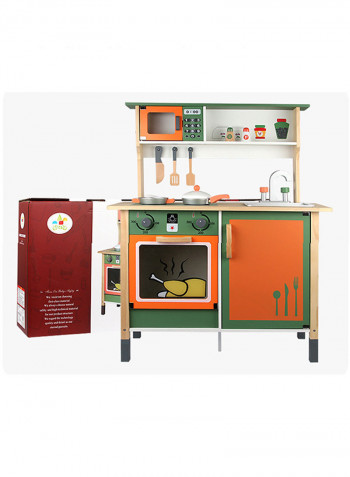 Wooden Pretend Kitchen Play Set