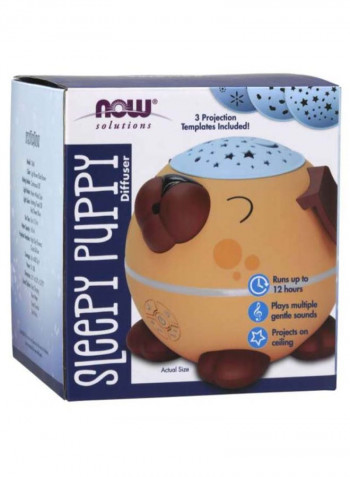 Sleepy Puppy Essential Oil Diffuser Brown/Blue 5.5 x 6.25inch