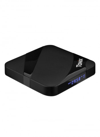 TX3 Smart Android 7.1 Amlogic Quad Core Wi-Fi LAN TV Box V4785US Black