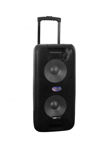 Portable And Rechargeable Professional Speaker System GMS8574 Black