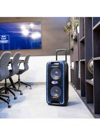Portable And Rechargeable Professional Speaker System GMS8574 Black