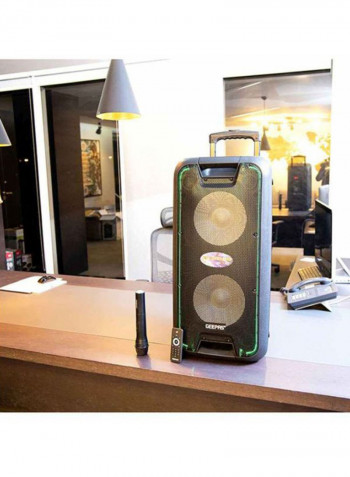 Portable And Rechargeable Professional Speaker System GMS8574 Black