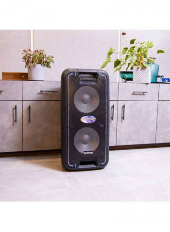 Portable And Rechargeable Professional Speaker System GMS8574 Black