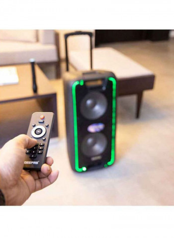 Portable And Rechargeable Professional Speaker System GMS8574 Black