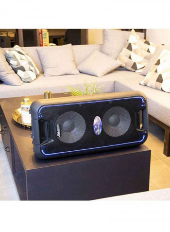 Portable And Rechargeable Professional Speaker System GMS8574 Black