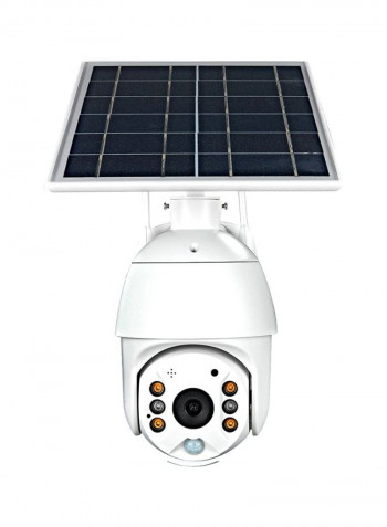 Solar Powered Wireless Surveillance Camera White/Black