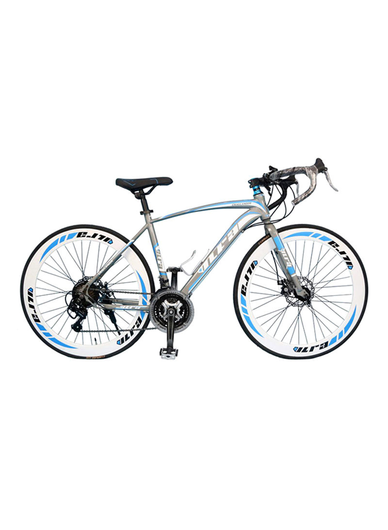 Challenger Racing Road Carbon Steel Bicycle Grey/Blue