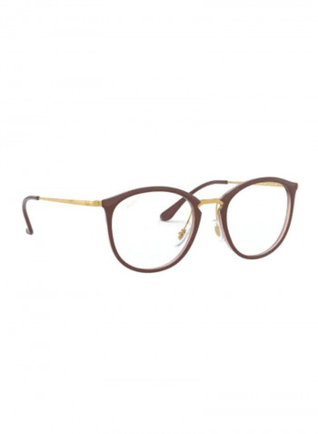 Round Eyeglasses Frame - Lens Size: 51 mm للنساء
