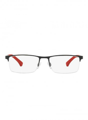Men's Rectangular Eyeglasses - Lens Size: 55 mm