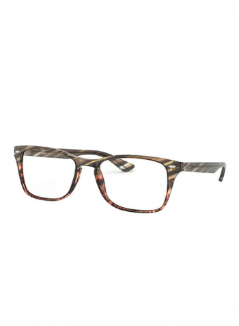 Rectangular Framed Eyeglasses - Lens Size: 56 mm