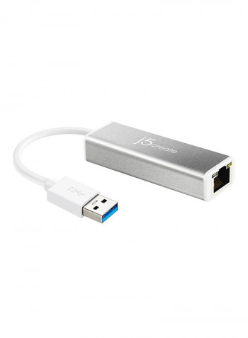 قاعدة تركيب USB 3.0 Boomerang فضي