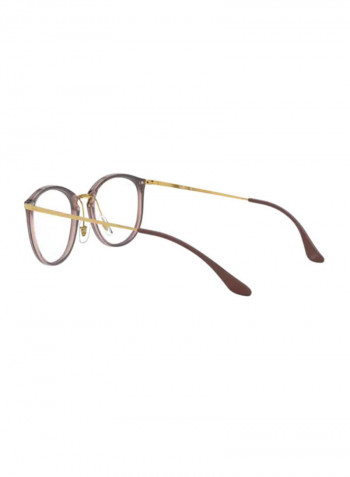 Round Eyeglasses Frame - Lens Size: 49 mm للنساء