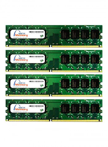 4-Piece UDIMM DDR2 RAM For Lenovo ThinkCentre M57P 9979 Series 2GB Multicolour