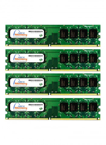 4-Piece UDIMM DDR2 RAM For Lenovo ThinkCentre M57 6073 2GB Multicolour