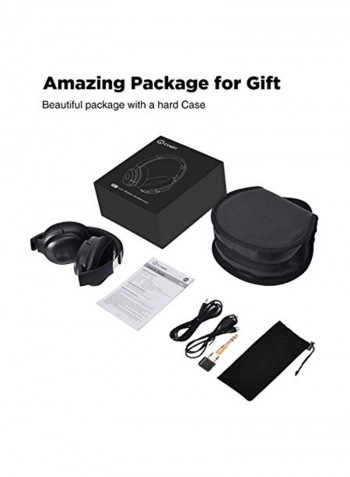 Over-Ear Bluetooth Headphones With Mic Black