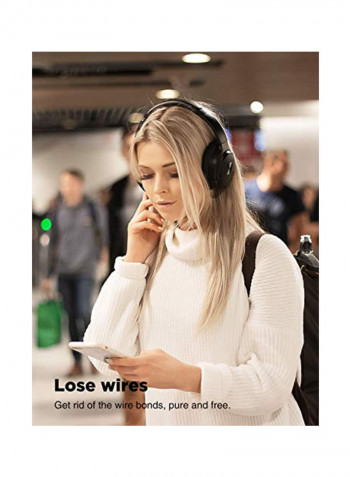 Over-Ear Bluetooth Headphones With Mic Black