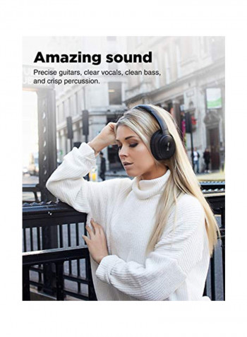 Over-Ear Bluetooth Headphones With Mic Black