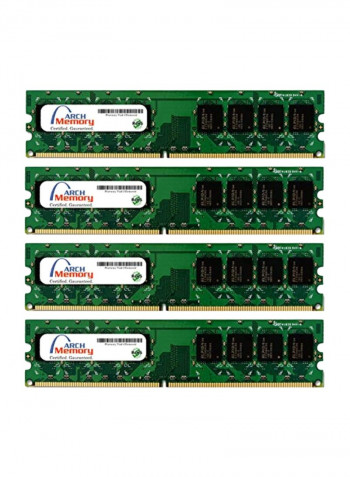 Pack Of 4 8GB DDR2 UDIMM RAM 2GB Green