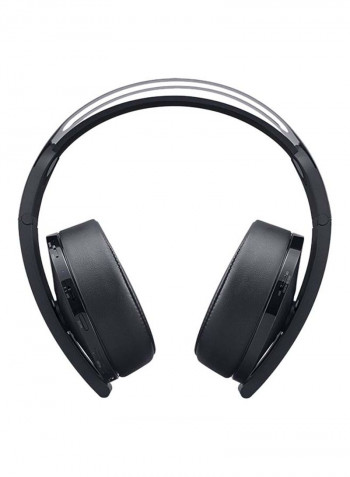 Platinum Wireless Over-Ear Headphones With Mic For PlayStation 4 Black/Grey