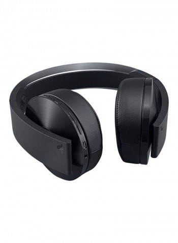 Platinum Wireless Over-Ear Headphones With Mic For PlayStation 4 Black/Grey