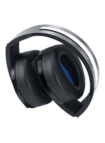 Platinum Wireless Over-Ear Headphones With Mic For PlayStation 4 Black/Grey