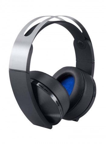 Platinum Wireless Over-Ear Headphones With Mic For PlayStation 4 Black/Grey