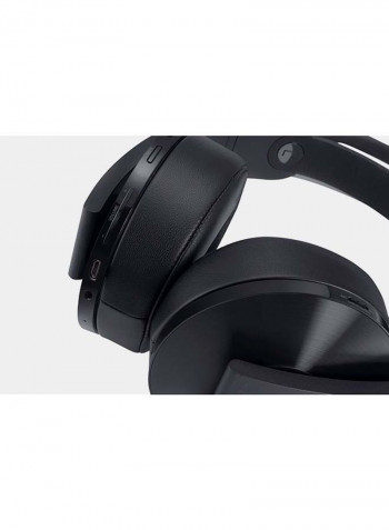 Platinum Wireless Over-Ear Headphones With Mic For PlayStation 4 Black/Grey