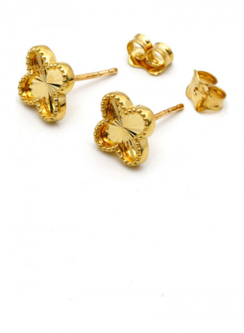 18 Karat Gold Shinning Earrings