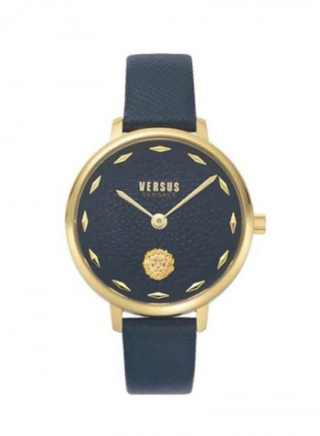 Women's Leather Analog Wrist Watch V WVSP1S0419