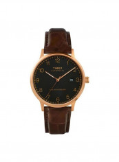 Men's Leather Analog Wrist Watch TW2T70100