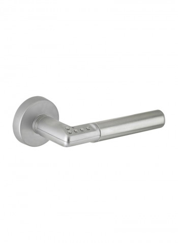 Digital Code Left Handle For Door Silver 14x15.8x5.5centimeter