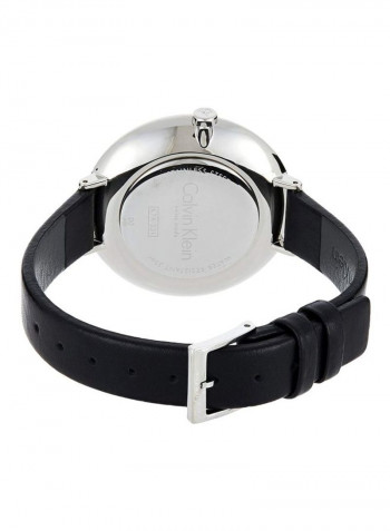 Women's Rise Black Leather Strap Watch