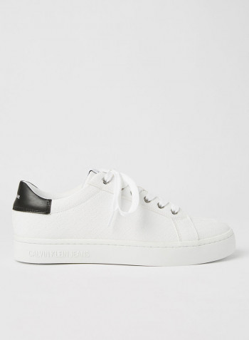 All-Over Logo Sneakers White