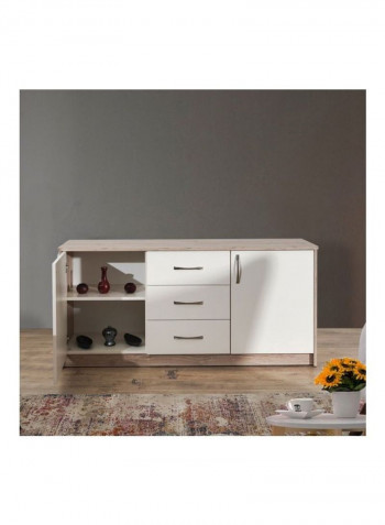 Concord 2-Door Sideboard Beige/White