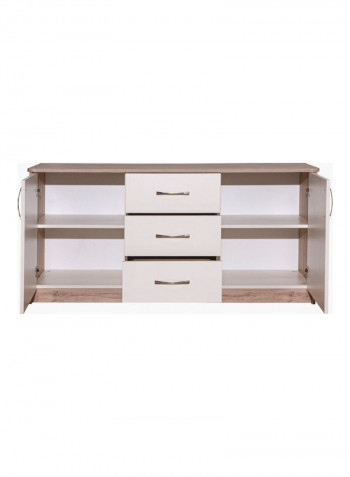 Concord 2-Door Sideboard Beige/White