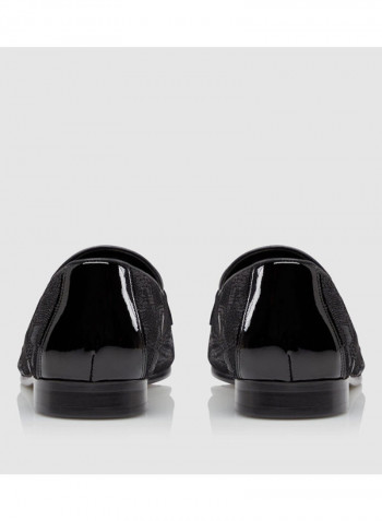 Sartorial Brocade Loafer Black