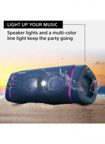 Bass Boosted Bluetooth Speaker Blue/Pink